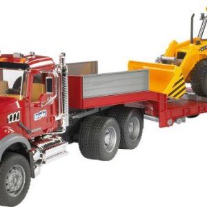 MACK Granite LKW , Tieflader +Bagger
