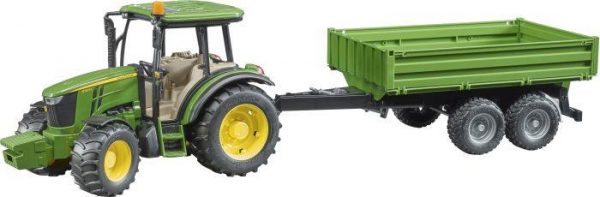 John Deere 5115M + Bordwandanhänger