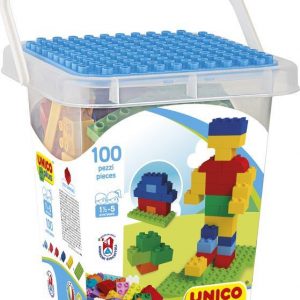 Bausteine 100 Teile im Eimer Unico