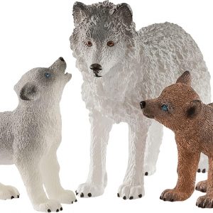 Wolfsmutter mit Welpen