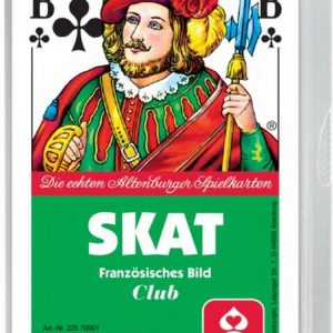 Skat, französisches Bild im Kunststoffet