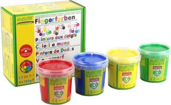 Fingermalfarbe 4er Set Nawaro