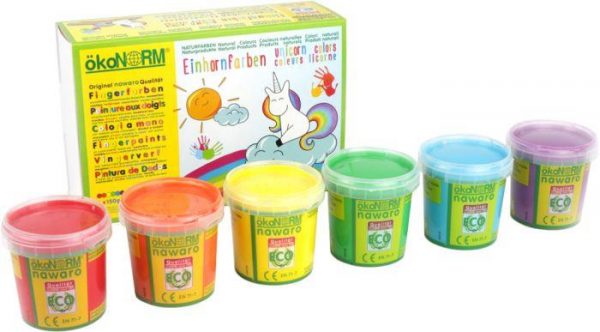 Fingerfarben 6er Set Einhorn Nawaro