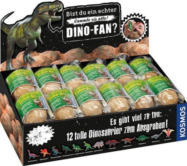 Dino Ei zum Ausgraben, Display mit 24 Stück