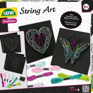 LENA String Art Schmetterling & Herz