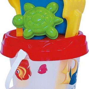 Sandgarnitur transp.Gießer 6-tlg,16cm#
