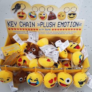 Emotion Schlüsselanhänger Plüsch mit Sound 5 cm, sortiert, 1 Stück
