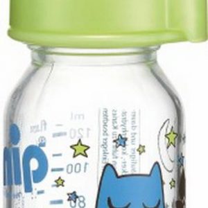 nip Glasflasche 125ml Boy + Girl mit Trinksauger Silikon Gr. 1 Tee, 2 Stück