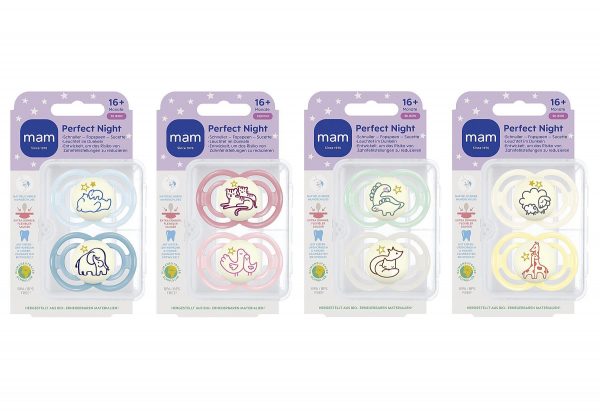 MAM Schnuller Perfect Night Silikon 2er Set 2er Set