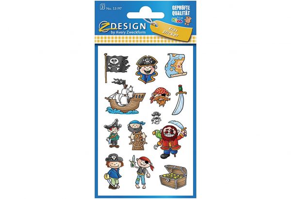 AVERY ZWECKFORM KID Papier Sticker Piraten3Bg