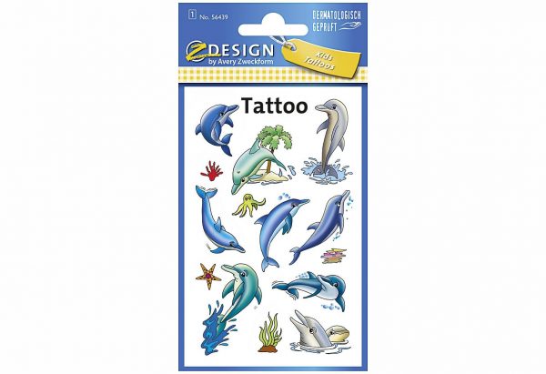 AVERY ZWECKFORM Kinder Tattoos 'Delfine' 56439