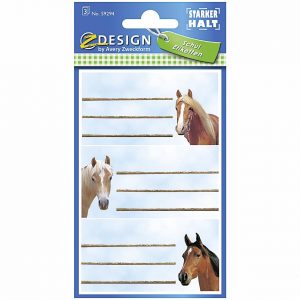 AVERY ZWECKFORM Buchetiketten 'Pferde' 59294