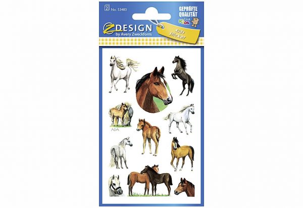 AVERY ZWECKFORM Papierstick Pferde glimm 53483