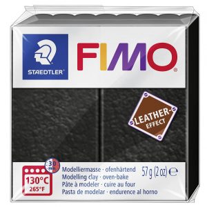 STAEDTLER Fimo Leder effect schwarz