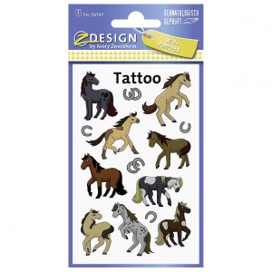 AVERY ZWECKFORM KID Tattoos 56769 Pferde 1Bog. 1 Bogen
