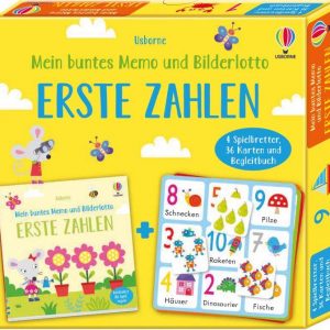 Buntes Memo und Bilderlotto Erste Zahlen